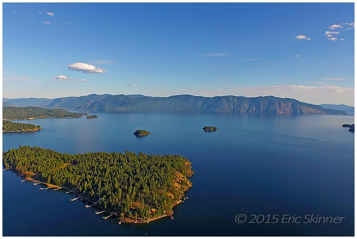 Breathtaking views of Lake Pend Oreille, the heart of Sandpoint's aquatic adventures.