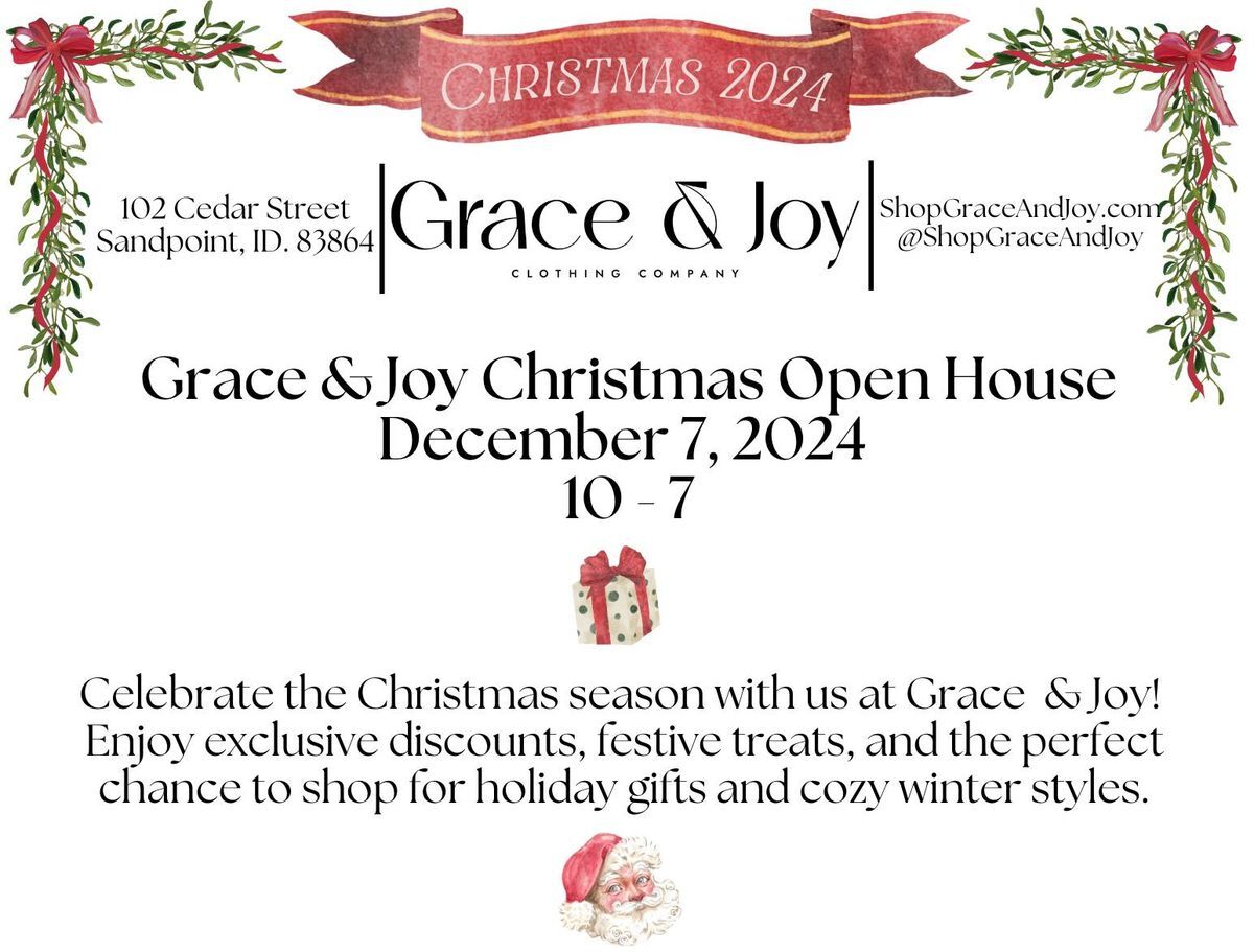 Find Unique Gifts and Holiday Spirit at Grace & Joy's Christmas Event